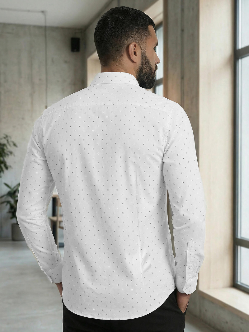 Cămașă bărbați albă OZONEE V/V180Z