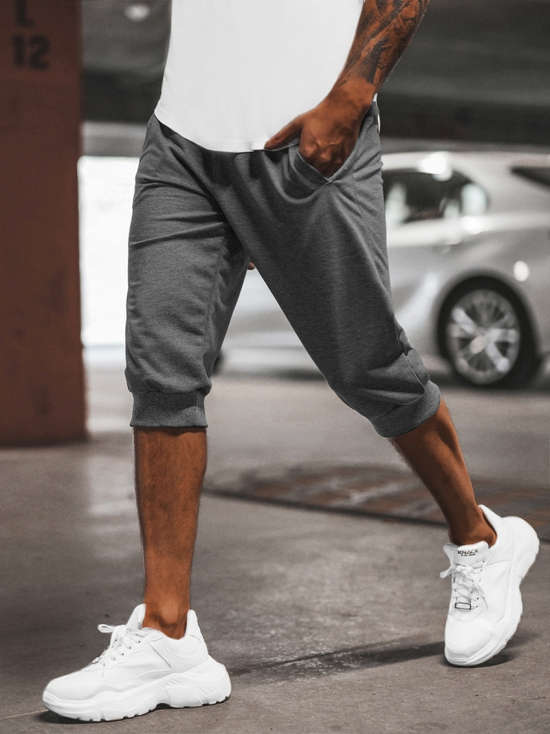 Pantaloni scurți sport bărbați antracit OZONEE JS/XW07/5Z