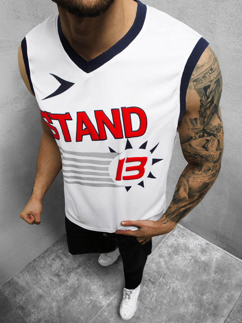 Maiou bărbați alb OZONEE JS/68S10175