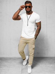 Pantaloni Chino Bărbaţi Bej OZONEE O/1404SP