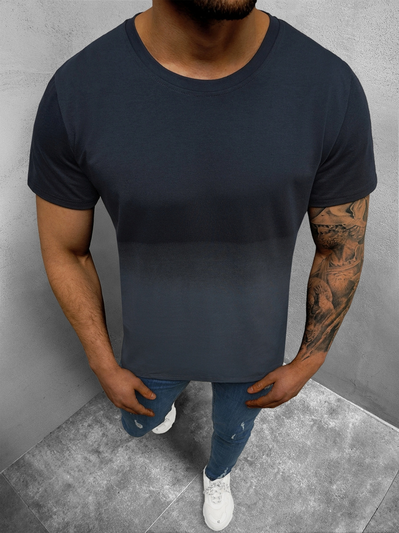 Tricou bărbați bleumarin OZONEE JS/8T81/6