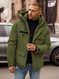 Geacă de iarnă parka bărbați kaki OZONEE JS/31M5018Z
