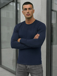 Tricou cu mânecă lungă bărbați albastru marin OZONEE JS/DB71/5