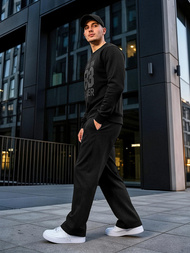 Hanorac bărbați negru OZONEE JS/8B1976/3