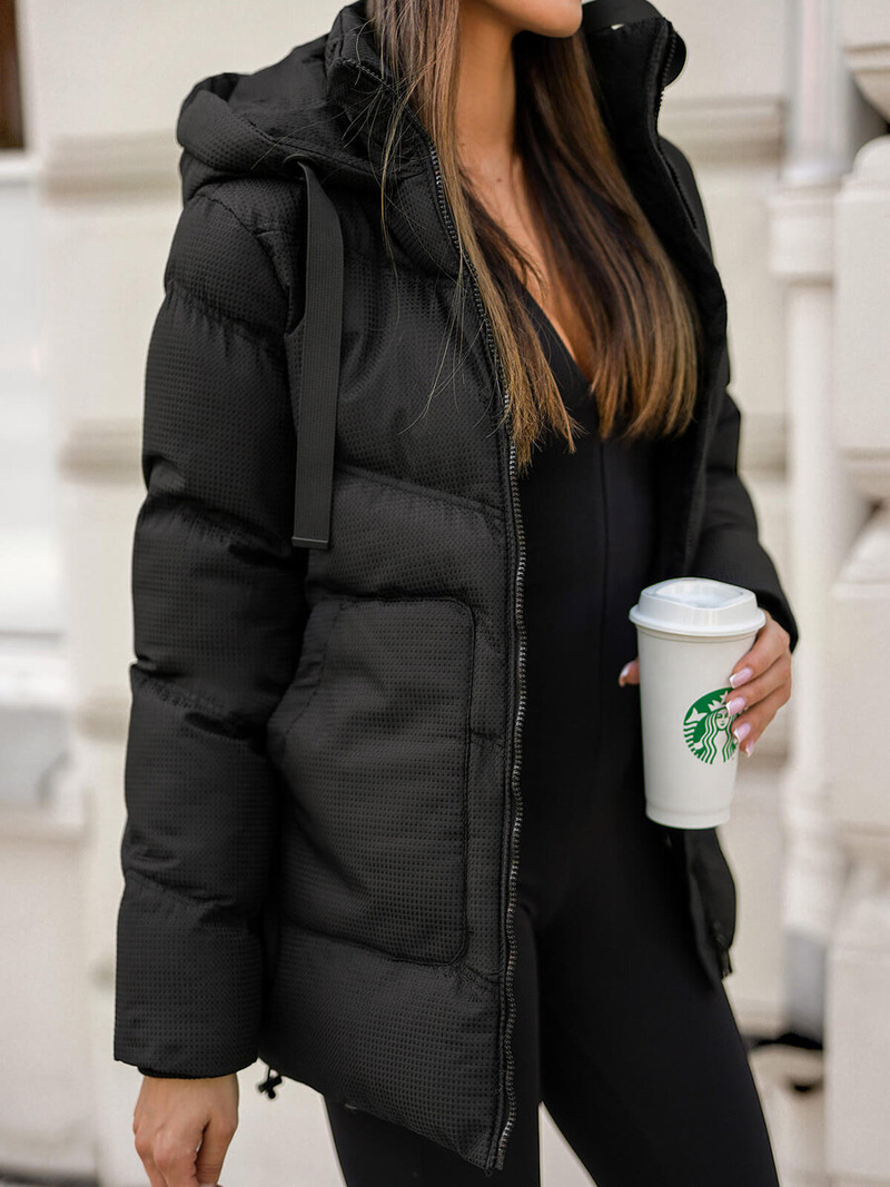 Geacă de femei neagra OZONEE JS/5M3251/392Z