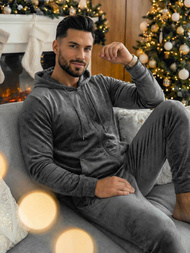 Trening catifea bărbați antracit OZONEE JS/8C1169/6Z