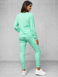 Compleu dama din catifea menta închis OZONEE O/8C1173/139Z