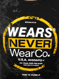 Tricou bărbați negru OZONEE JS/SS10925Z