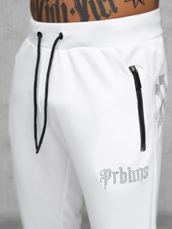 Compleu sport bărbaţi alb OZONEE O/FF3781AB