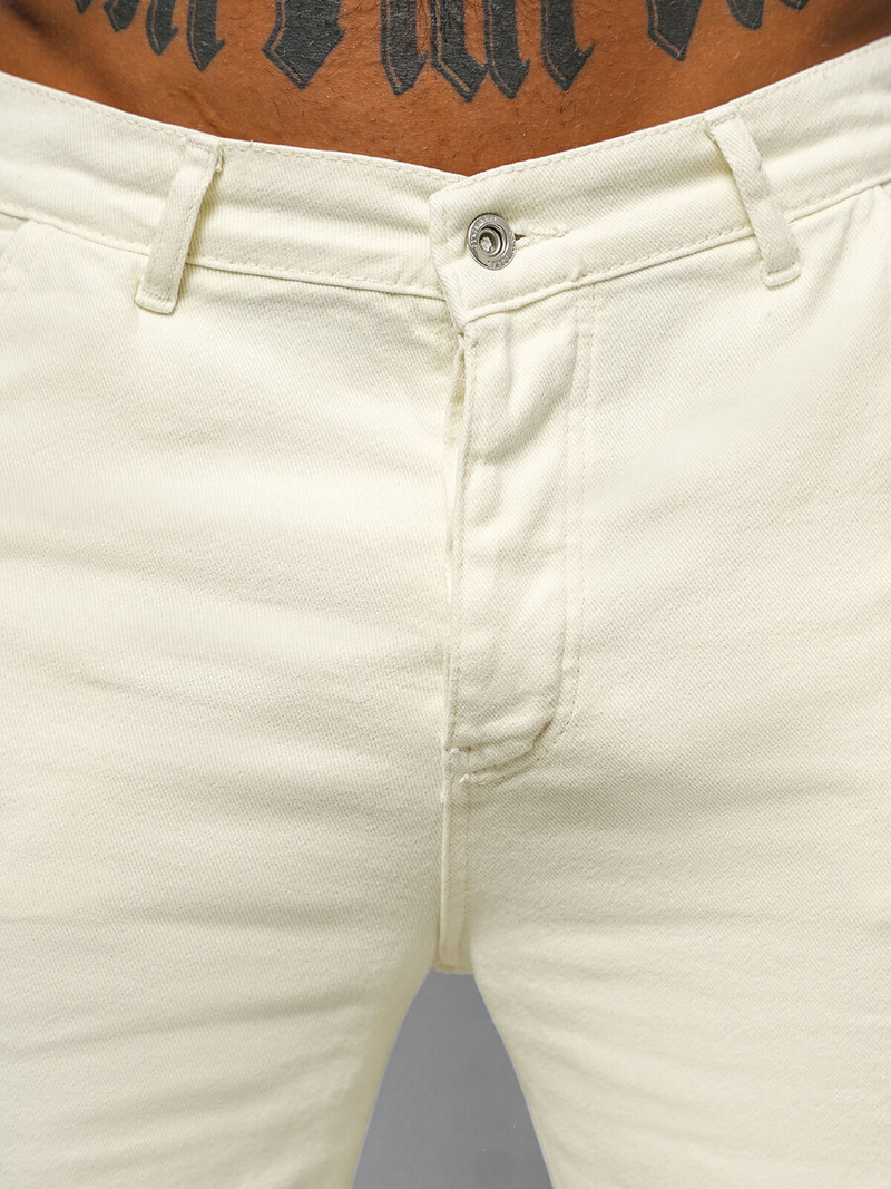 Blugi bărbaţi écru OZONEE DO/4001