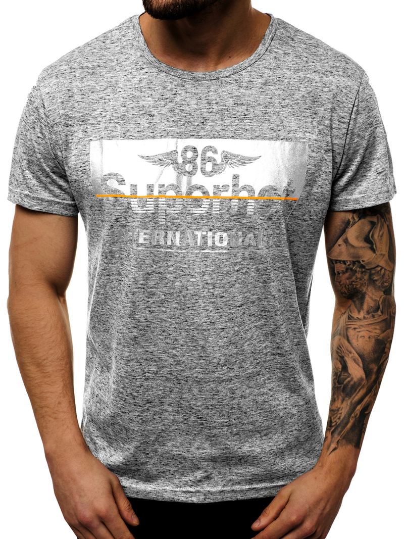 Tricou bărbați antracit OZONEE JS/KS2056