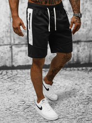 Pantaloni scurți sport bărbați negri OZONEE JS/8K936