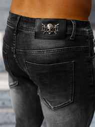 Blugi bărbaţi negri OZONEE NB/MP0169G