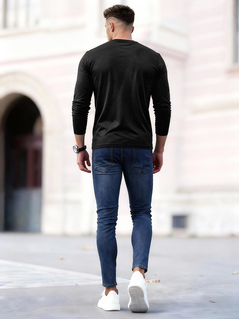 Blugi bărbaţi albaștri închis OZONEE O/JK2951Z