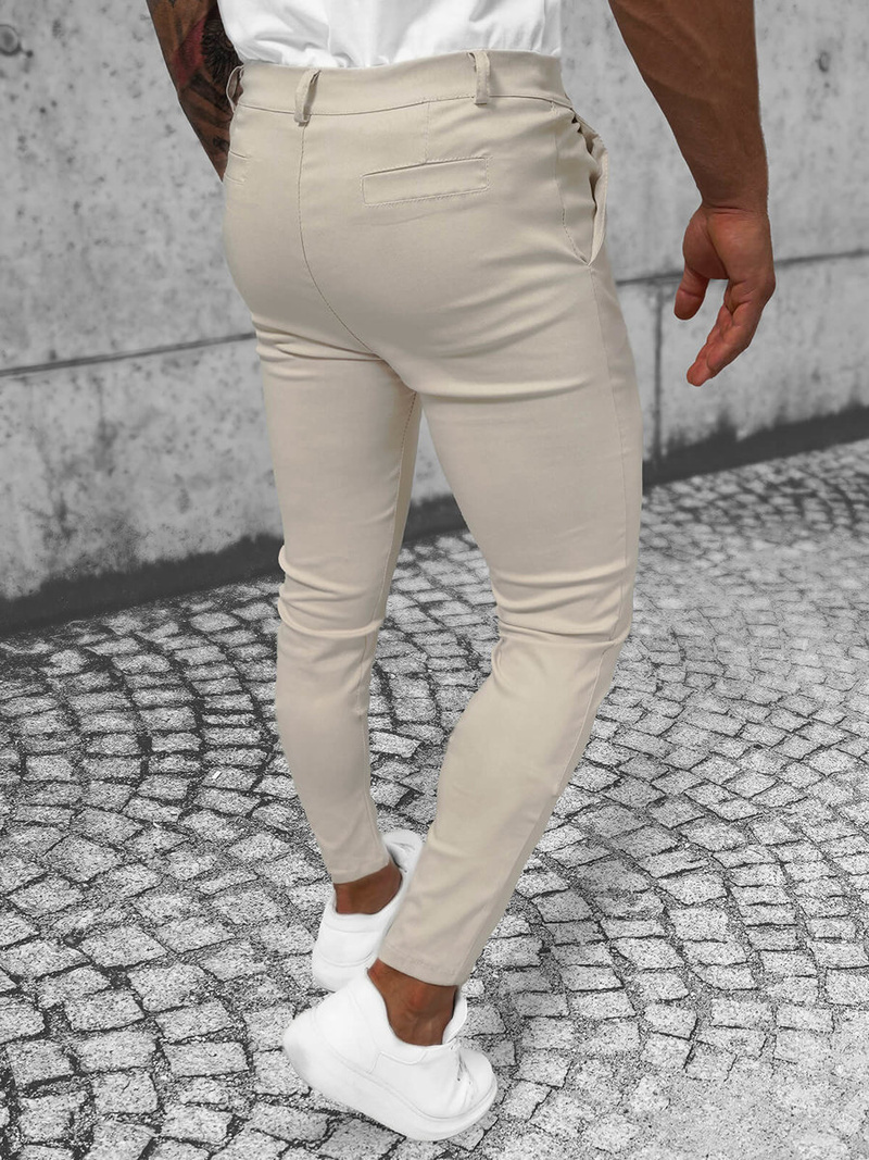 Pantaloni Chino Bărbaţi Bej OZONEE O/P4049