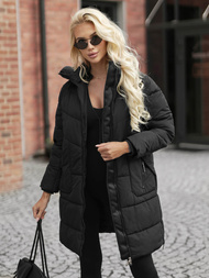 Geacă de iarnă damă neagră OZONEE JS/16M9302/392Z