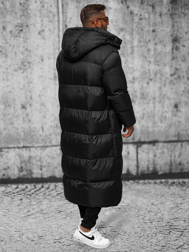 Geacă de iarnă bărbați neagră OZONEE O/M3202