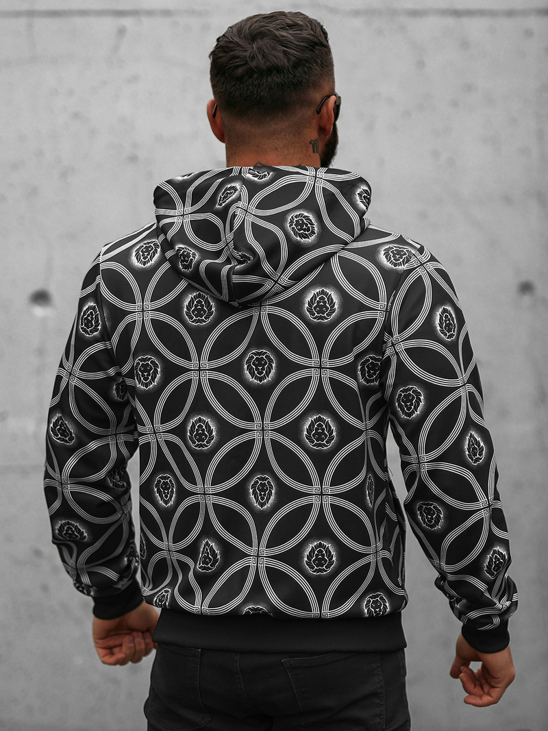 Hanorac bărbați negru OZONEE JS/B8123Z