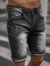 Pantaloni scurti bărbați negri OZONEE NB/MP0044NZ