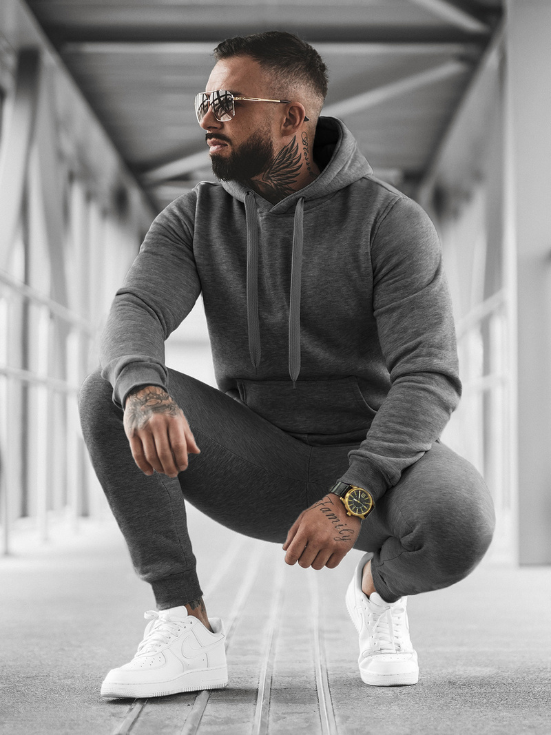 Compleu sport bărbaţi antracit OZONEE JS/XW2009