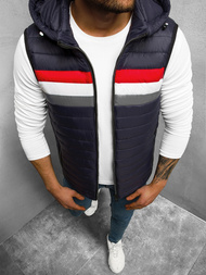 Vestă bărbați albastru marin OZONEE N/7107/2