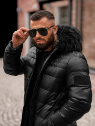 Geacă bărbați neagră OZONEE O/M801Z