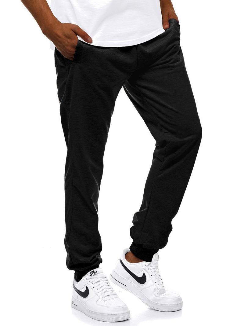 Pantaloni de trening bărbaţi negri OZONEE JS/HH02