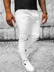 Blugi Bărbaţi Albi OZONEE E/5391/01