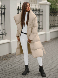 Geacă de iarnă parka femei bej OZONEE JS/M737/62Z