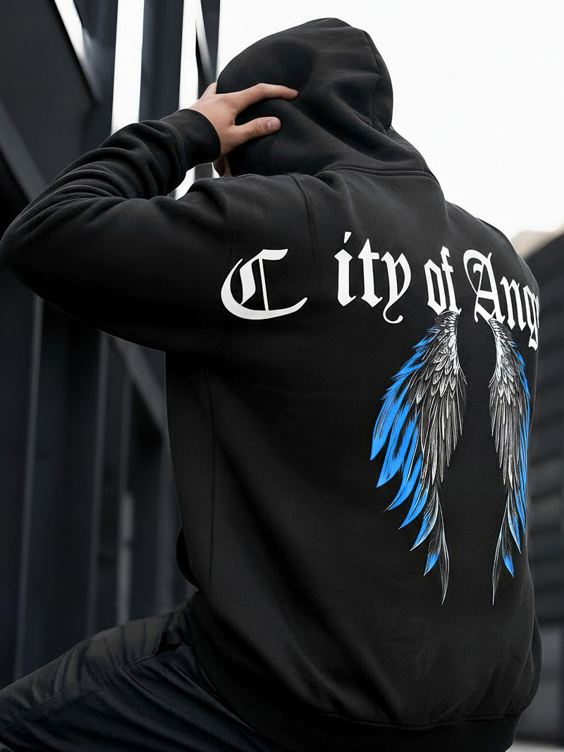 Hanorac bărbați negru OZONEE JS/21B1901/3