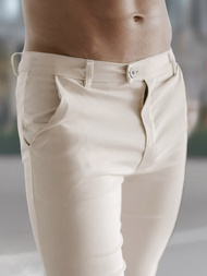 Pantaloni Chino Bărbaţi Bej OZONEE O/P4049Z