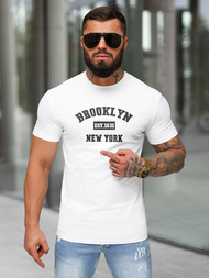 Tricou bărbați alb OZONEE NB/MT3134