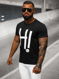 Tricou bărbați negru OZONEE O/T1261/3