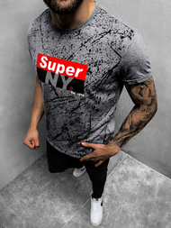 Tricou bărbați antracit OZONEE JS/SS11100Z