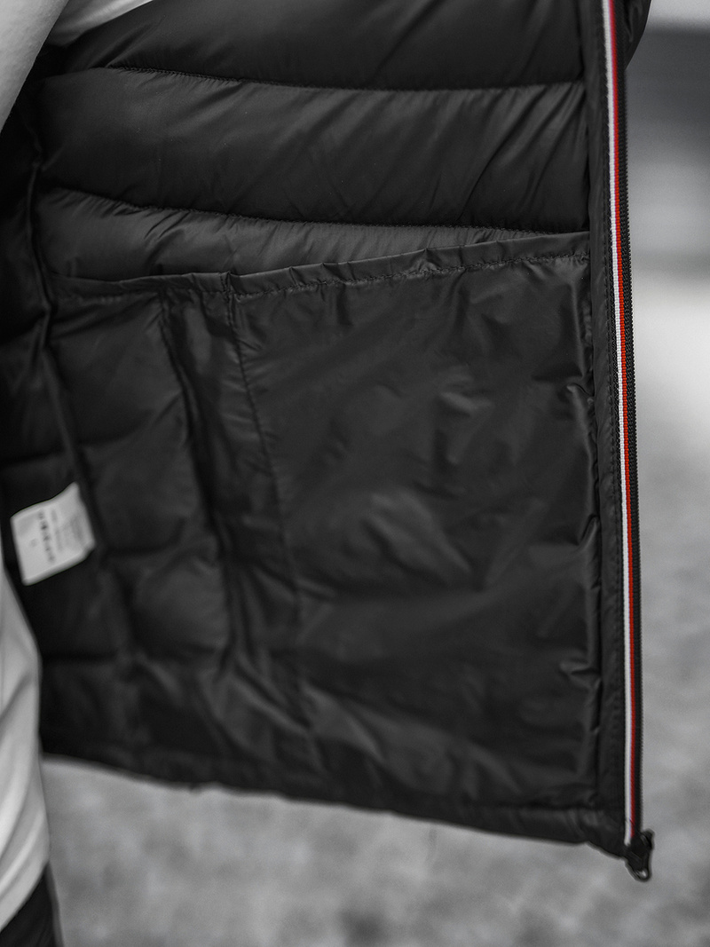 Jachetă de primăvară bărbați neagră OZONEE JS/SM71