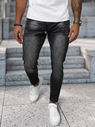 Blugi pentru barbati negri OZONEE NB/MP0063/1N