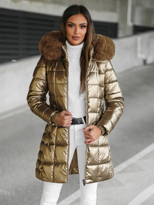 Geacă de femei aur OZONEE JS/16M9120/403Z