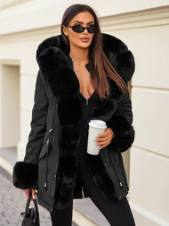 Geacă de iarnă damă neagră OZONEE JS/16M9062/392Z