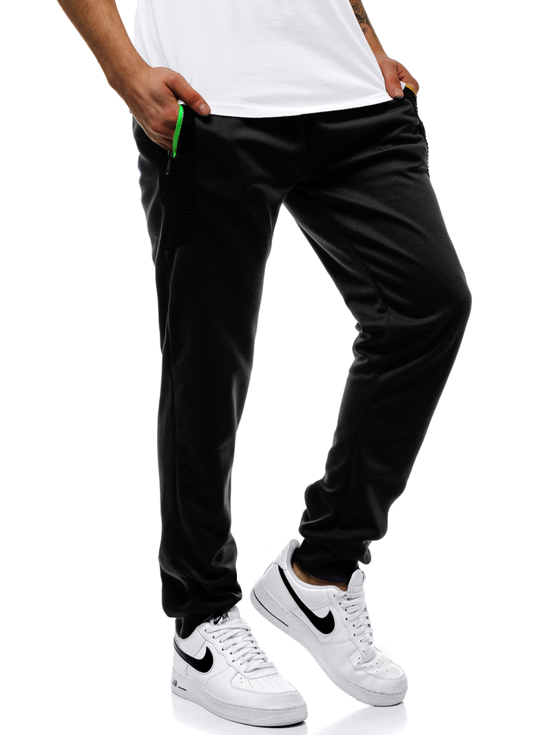 Pantaloni de trening bărbaţi negri OZONEE JS/JZ11020