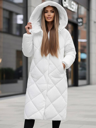 Geacă de femei alb OZONEE JS/5M3173/281Z