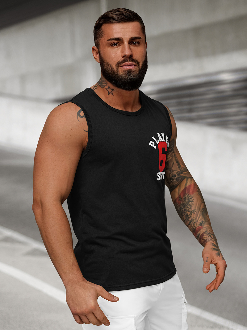 Maiou bărbați neagră OZONEE JS/8B1717/3Z