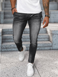 Blugi bărbaţi negri OZONEE NB/MP0091N