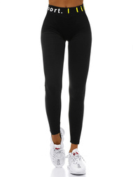 Colanţi femei negri-galben OZONEE O/82353