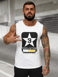 Maiou bărbați alb OZONEE JS/8B1719/1Z