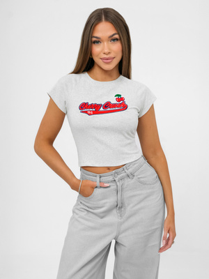 Tricou femei gri OZONEE JS/R62744