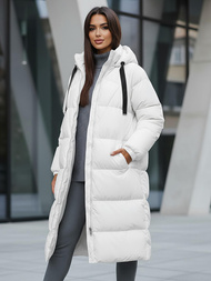 Geacă de femei alb OZONEE JS/5M3163/281Z