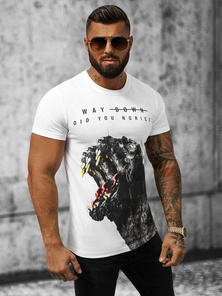 Tricou bărbați alb OZONEE O/T127/1Z