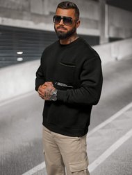 Bluză oversize neagră OZONEE O/SWE23022