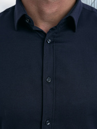 Cămașă bărbați albastru marin OZONEE V/V188