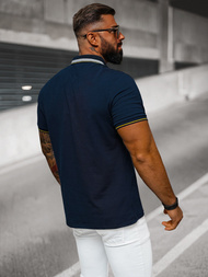 Tricou polo bărbați albastru marin OZONEE O/DA729